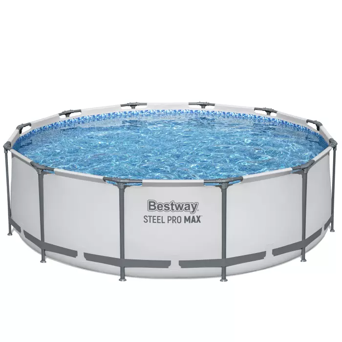 Каркасный бассейн Bestway 56418 BW, Steel Pro Max 366х100см, 9150л, фильтр-насос, лестница фото 3